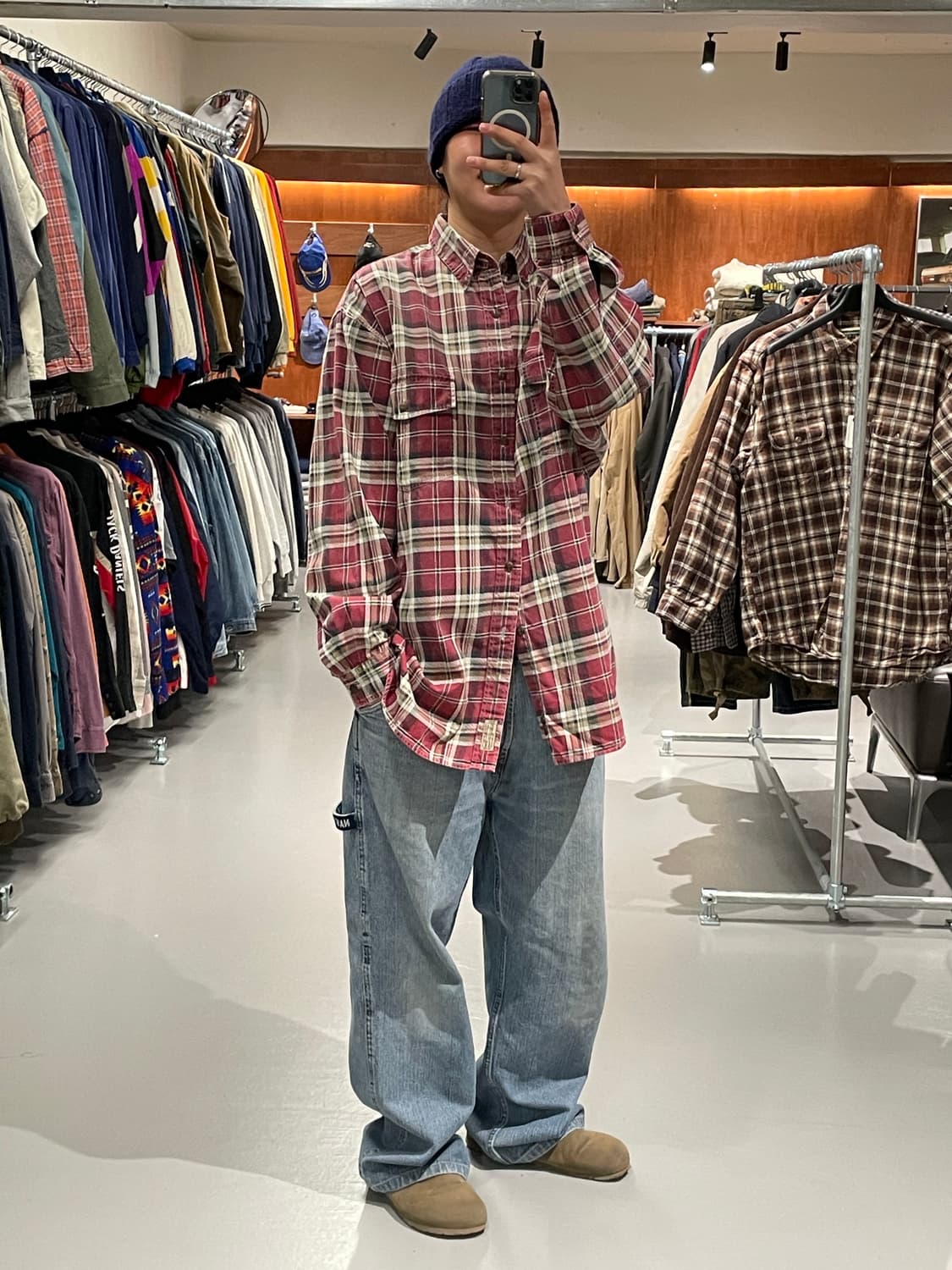 아베크롬비 헤비 코튼 체크 셔츠   상품이미지5