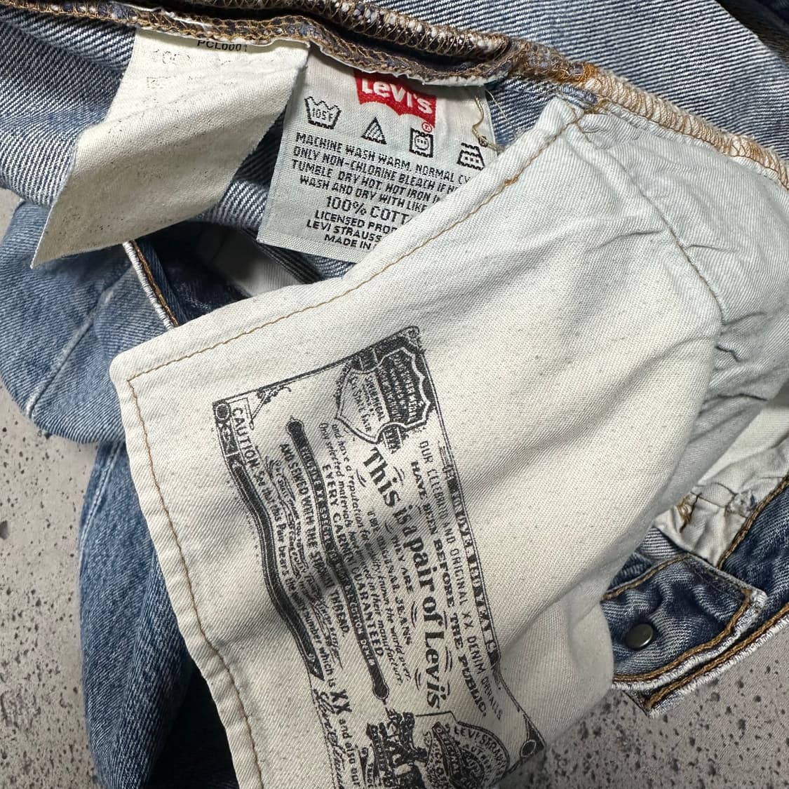 ✨ (바배) 리바이스 501 데님 팬츠  상품이미지4