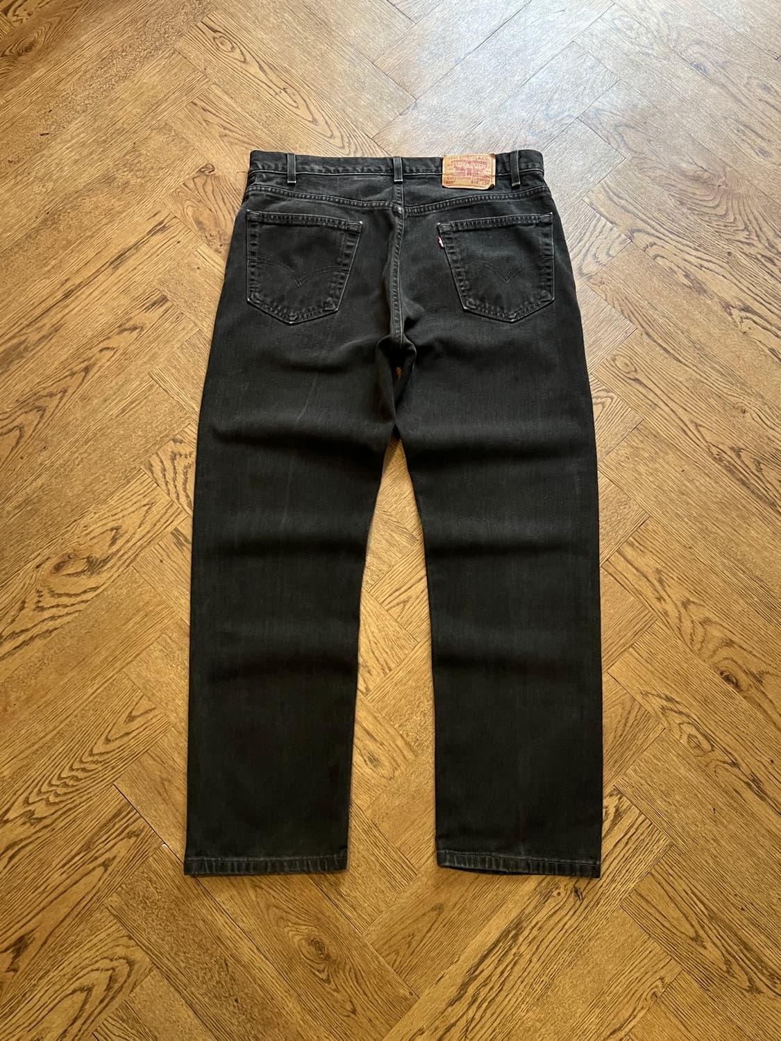 [36]00's 리바이스 Made in USA 505 흑청 데님 팬츠 상품이미지2