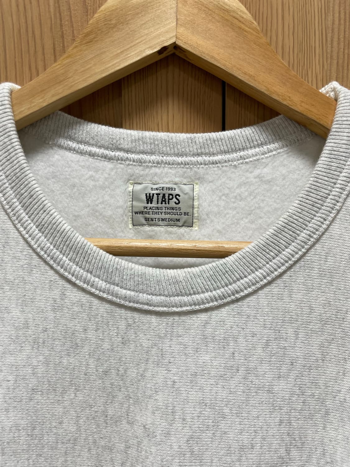 더블탭스 (Wtaps) 멜란지그레이 기모 맨투맨 m 상품이미지3