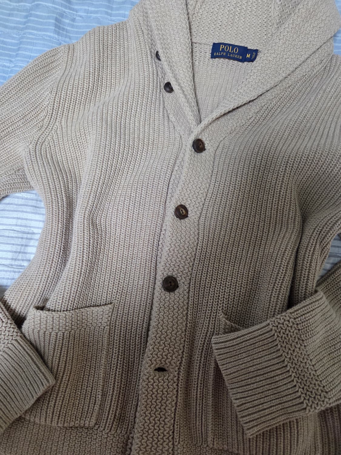 폴로랄프로렌 베이지 니트가디건 상품이미지3