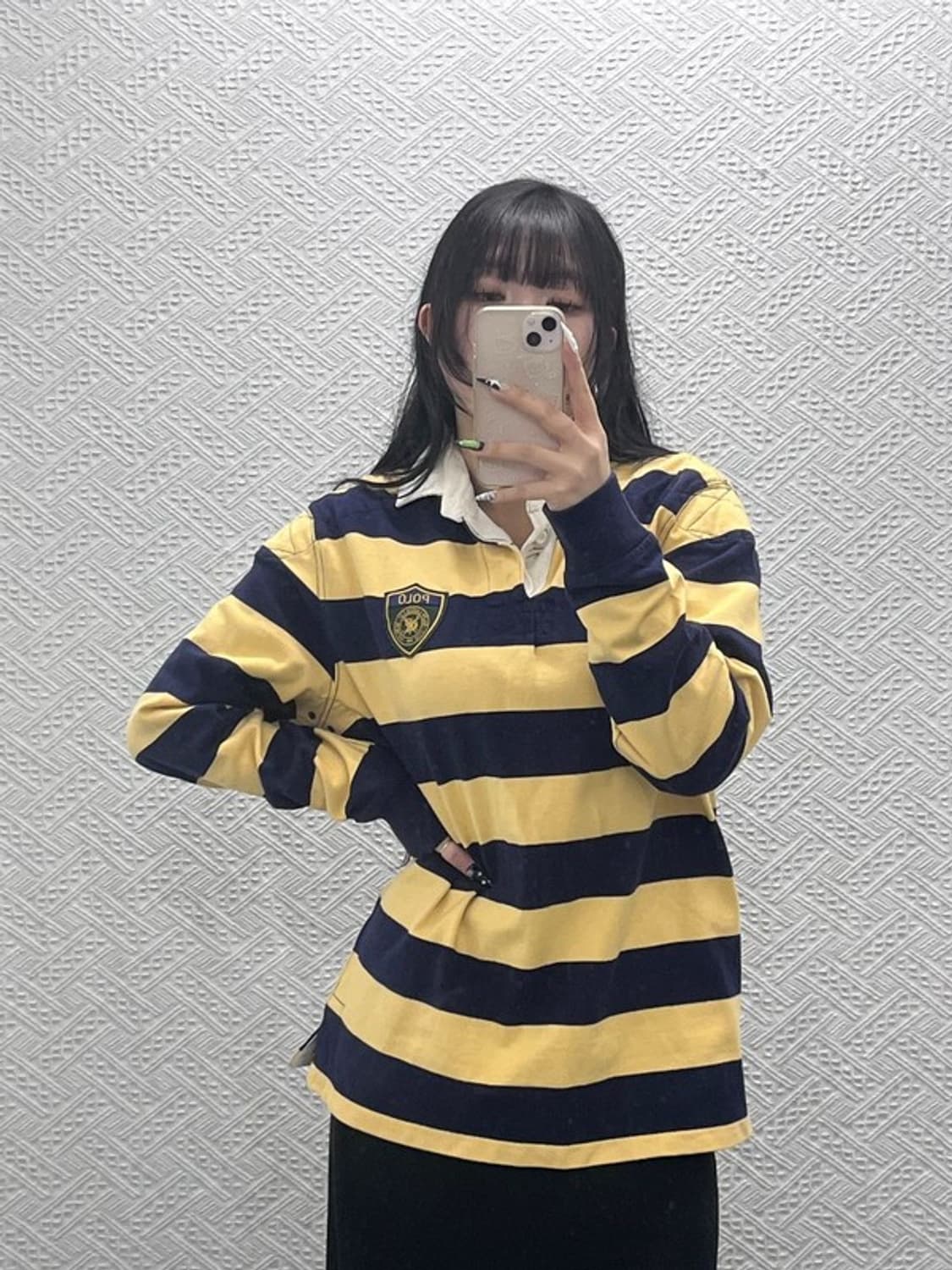 폴로 랄프로렌 하이틴 레트로 스트라이프 카라 롱슬리브 M C08810 상품이미지1