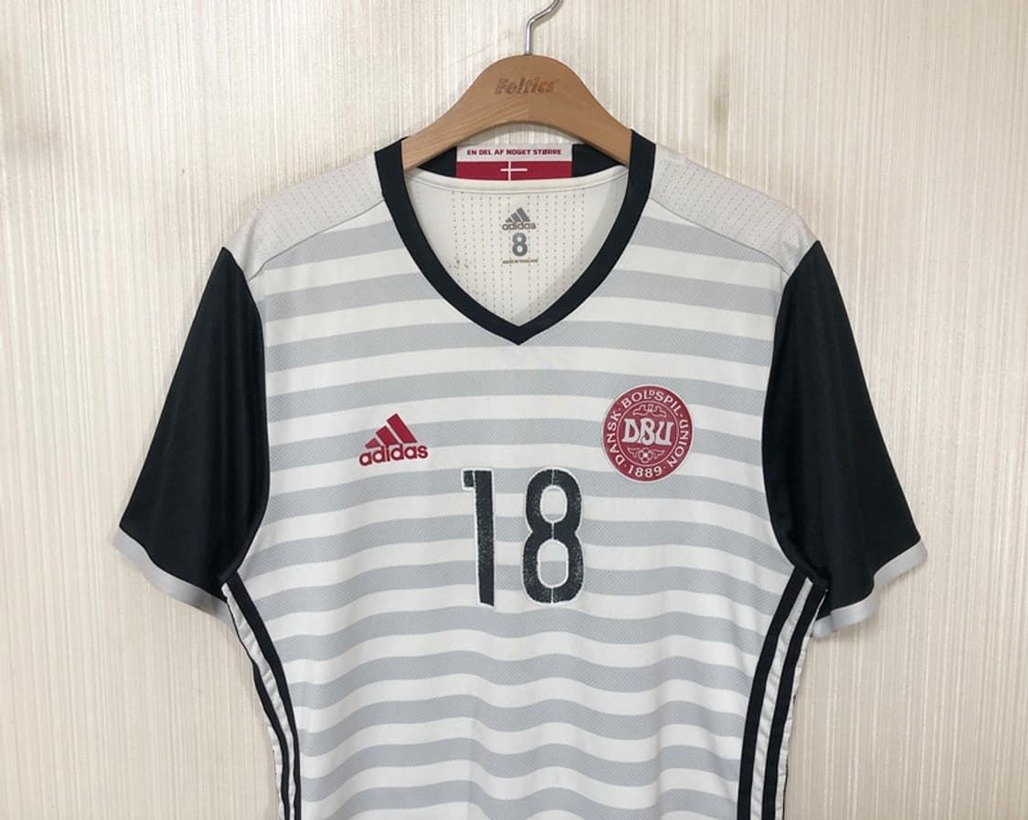 아디다스 15-16 덴마크축구국대 어웨이유니폼/져지 8사이즈 #18 상품이미지2