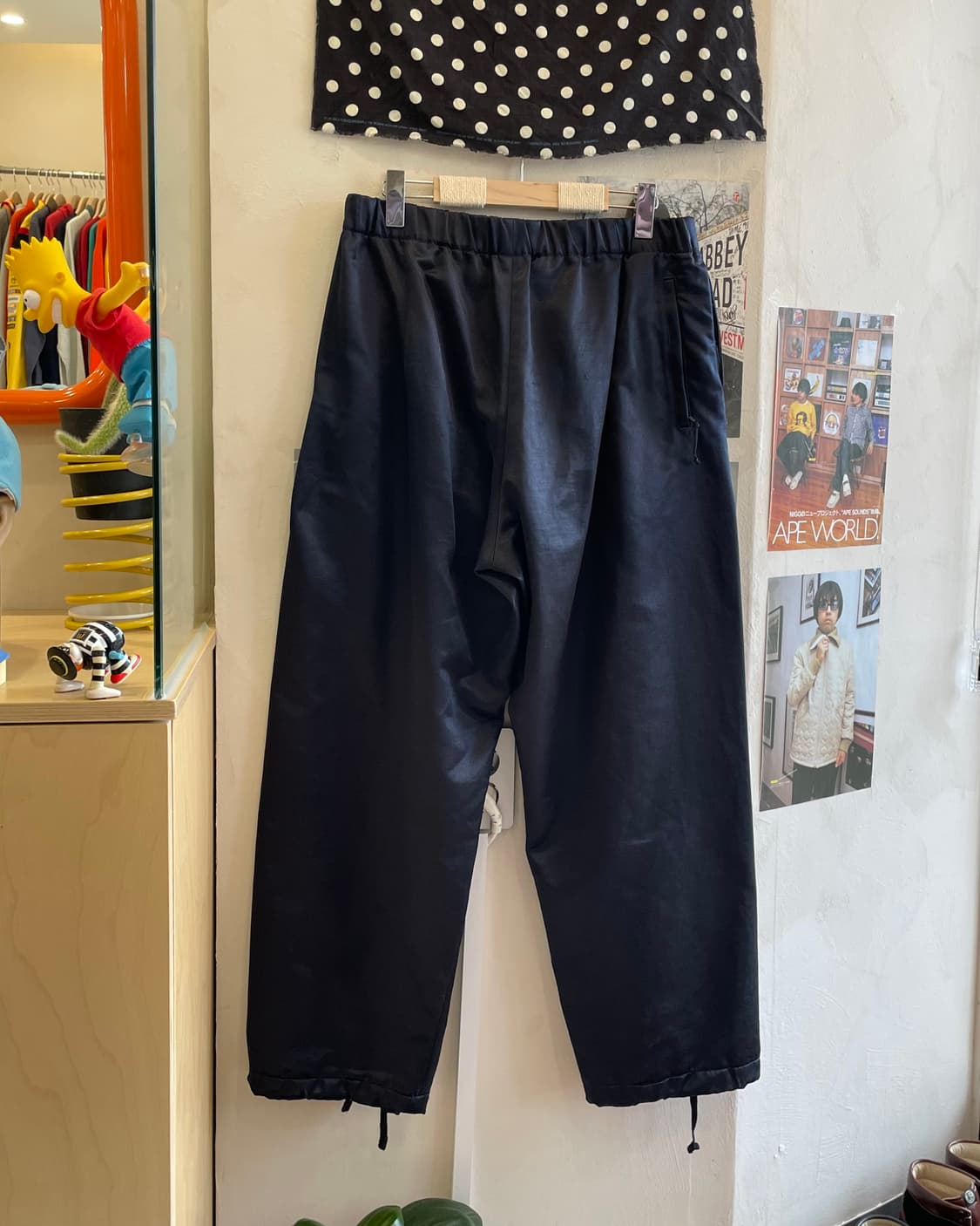 엔지니어드가먼츠 새틴 와이드 팬츠 (M) 상품이미지2