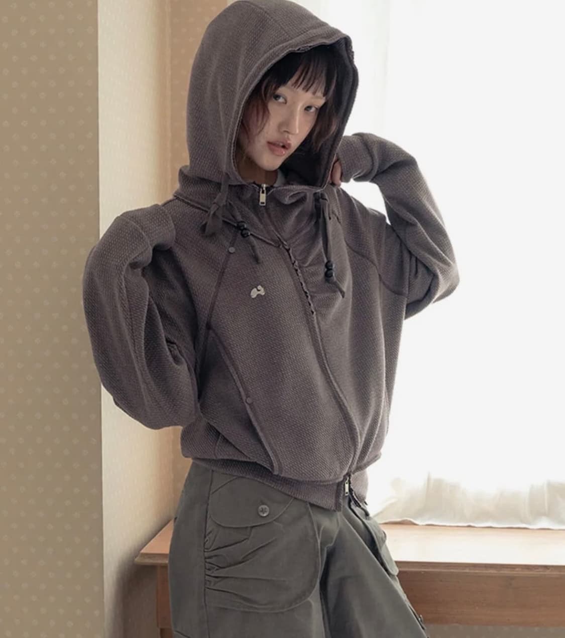 허그유어스킨 후드 집업 상품이미지3