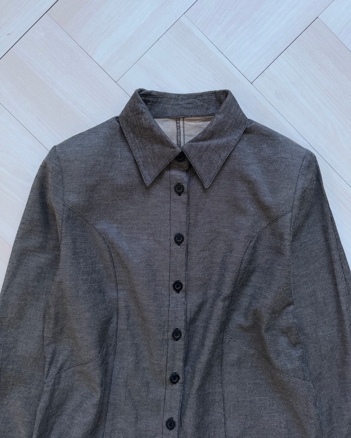 [LALA] line string blouse 상품이미지2