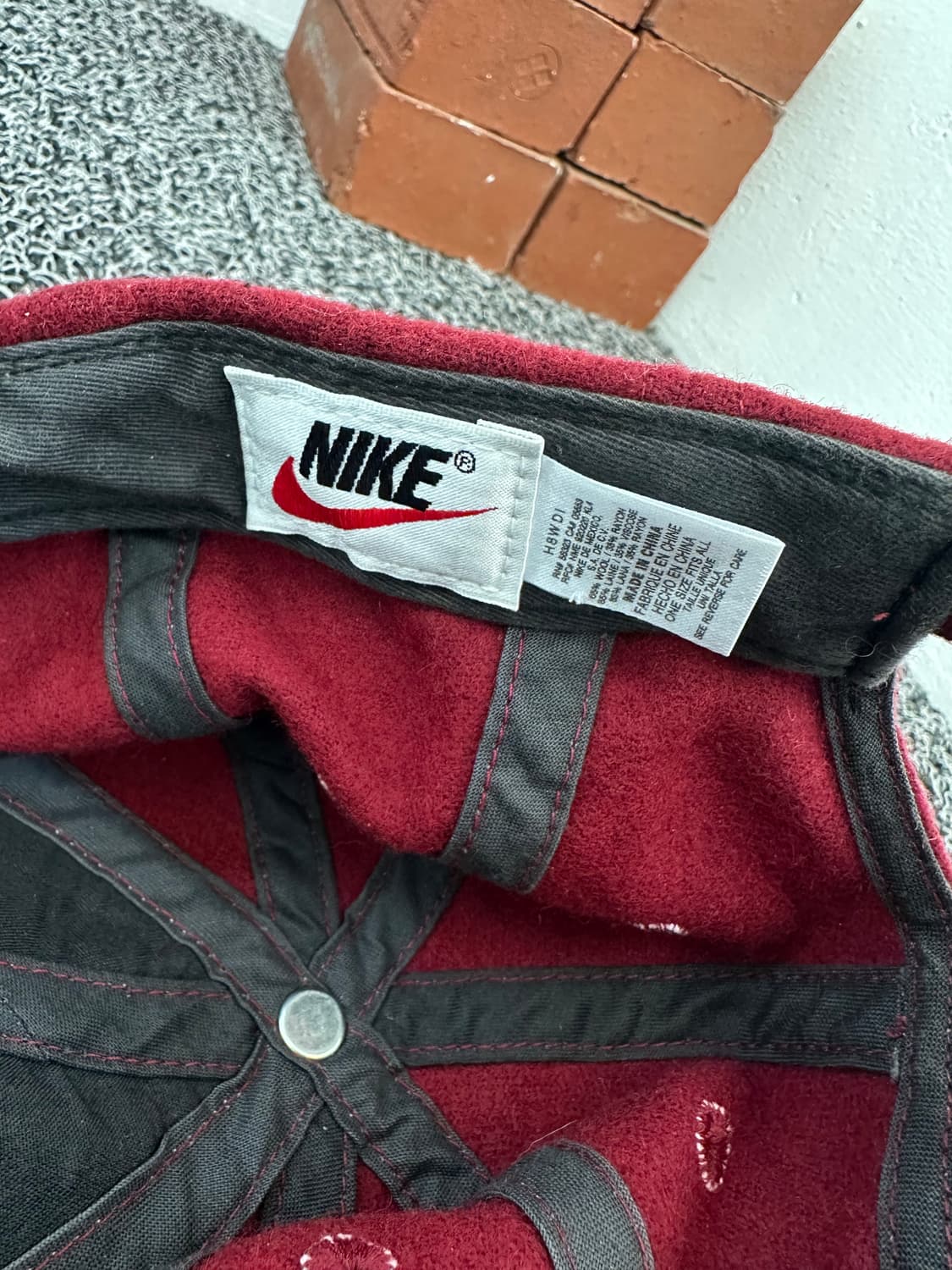 나이키 볼캡 버건디 모자 상품이미지3