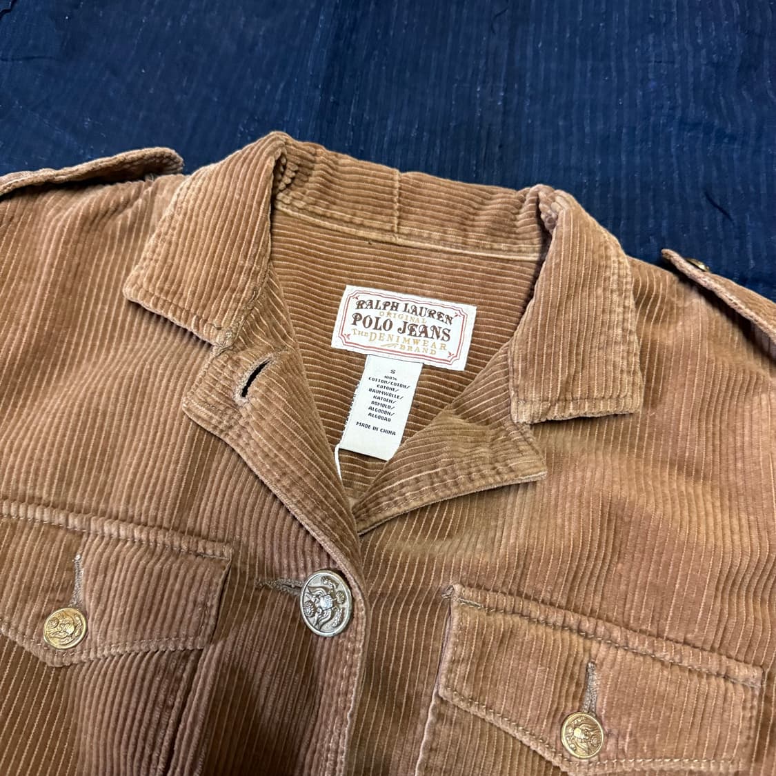 폴로진 코듀로이 벨티드 자켓 S 상품이미지2