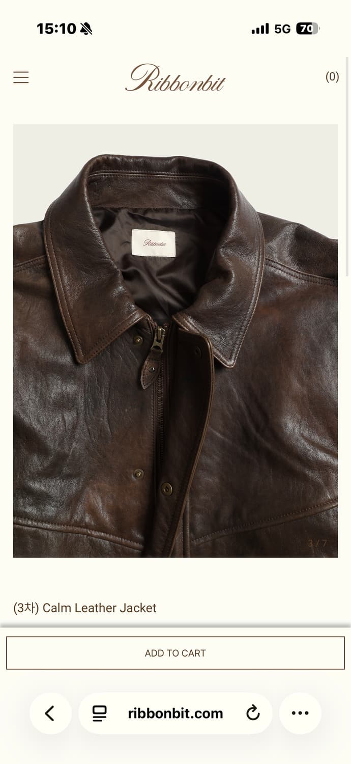 리본빛 ribbonbit Calm 레더자켓 상품이미지2