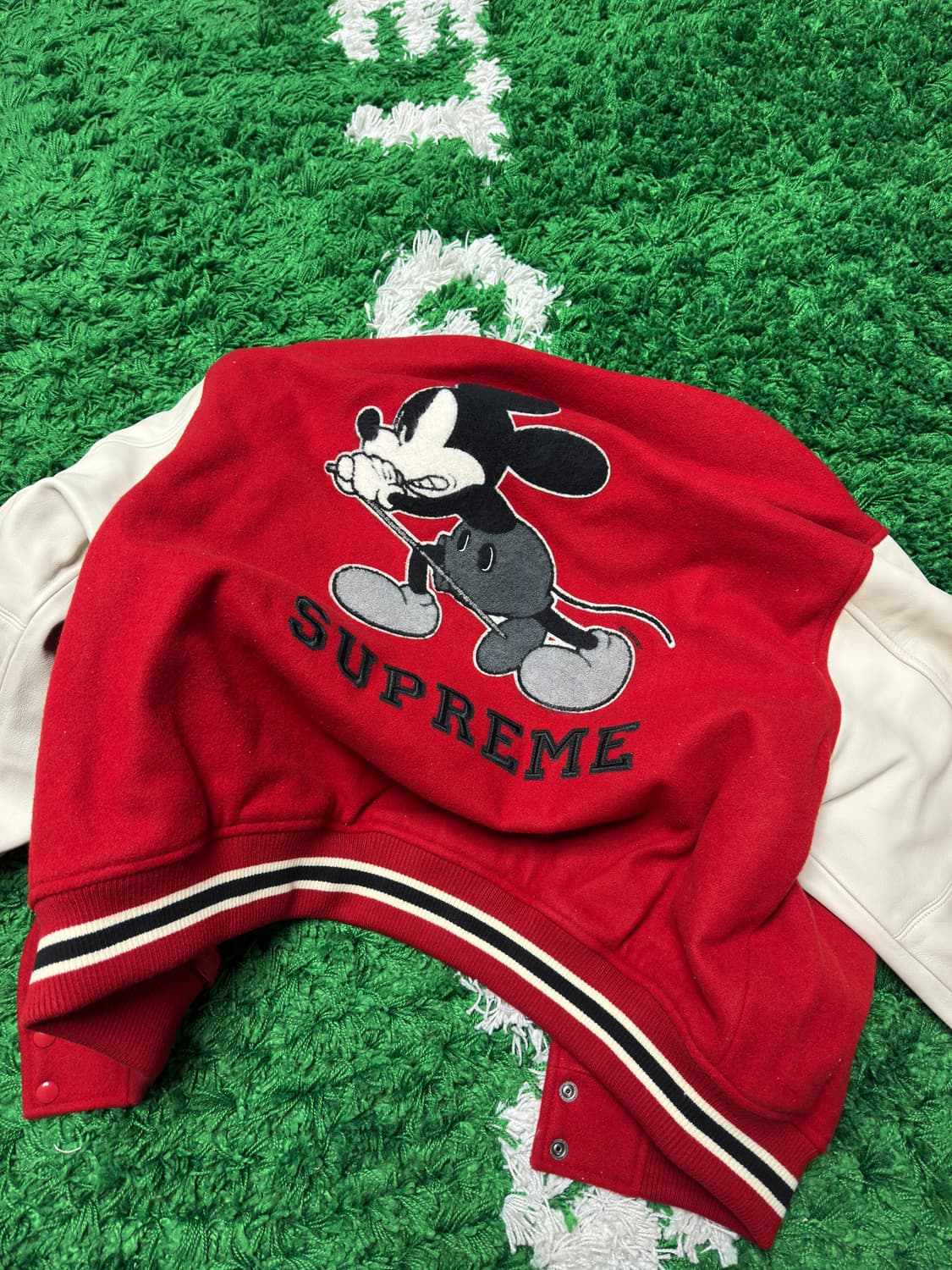 슈프림 x 넘버나인 x 미키마우스 바시티 상품이미지2
