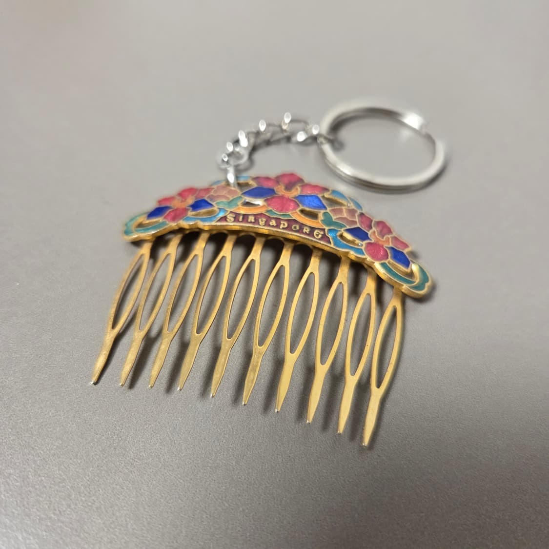 싱가포르 빈티지 헤어핀 커스텀 키링 상품이미지1