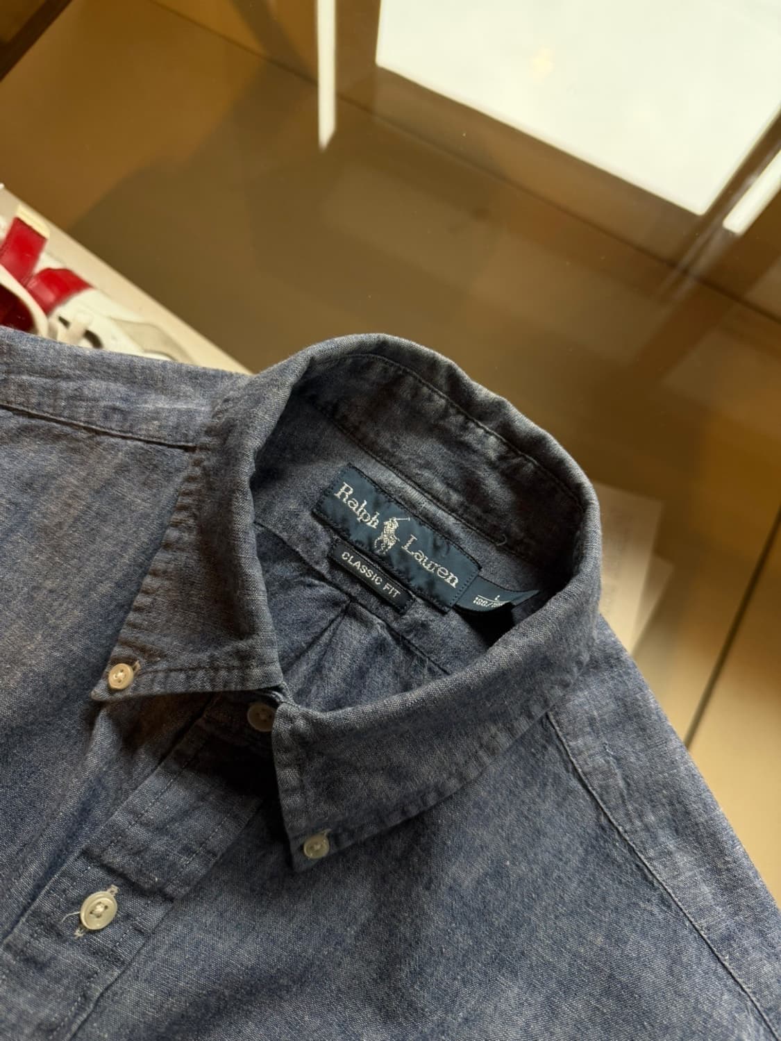 폴로 랄프로렌 샴브레이 셔츠 100 상품이미지9