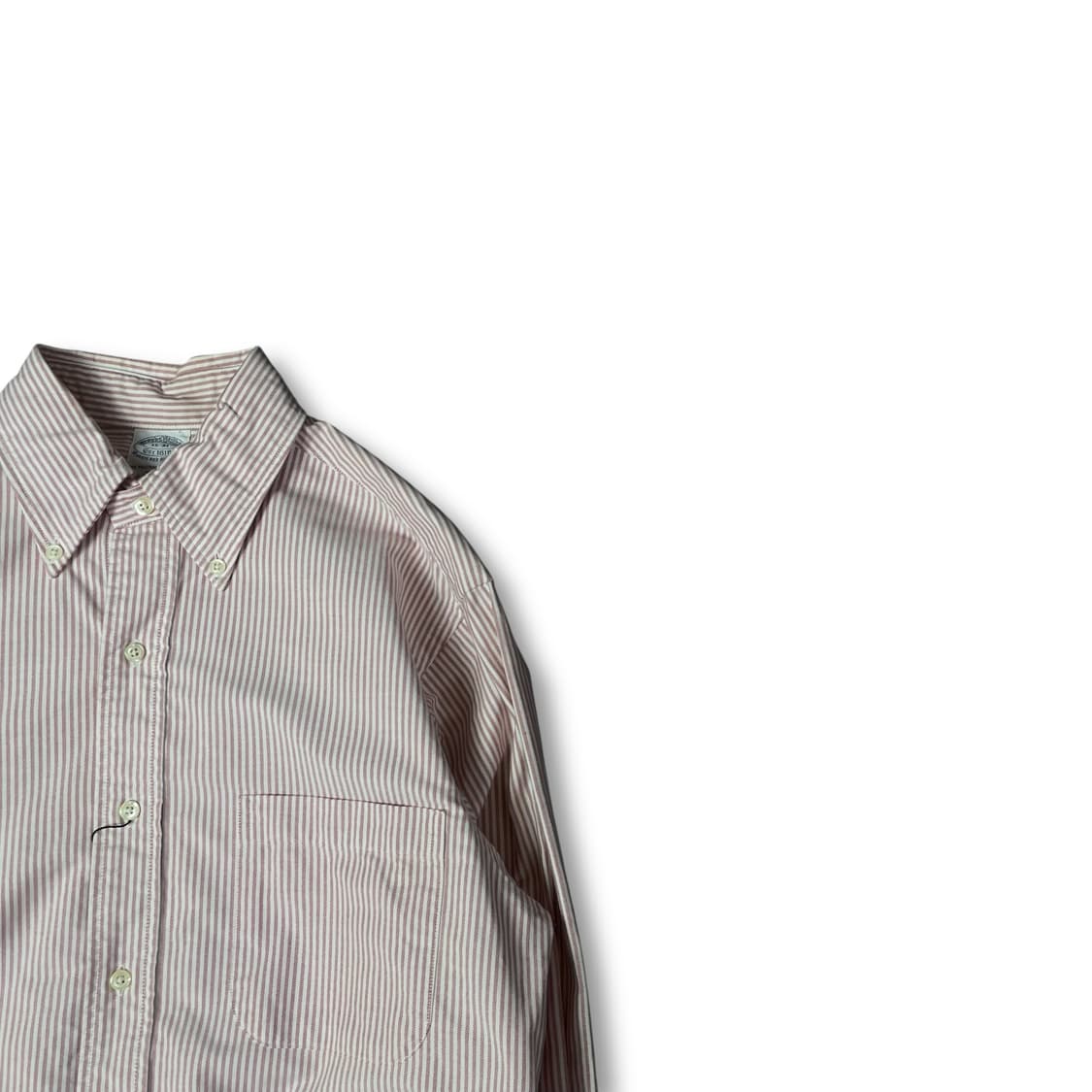 브룩스브라더스 핑크 스트라이프 원포켓 긴팔 셔츠 15-31 상품이미지2