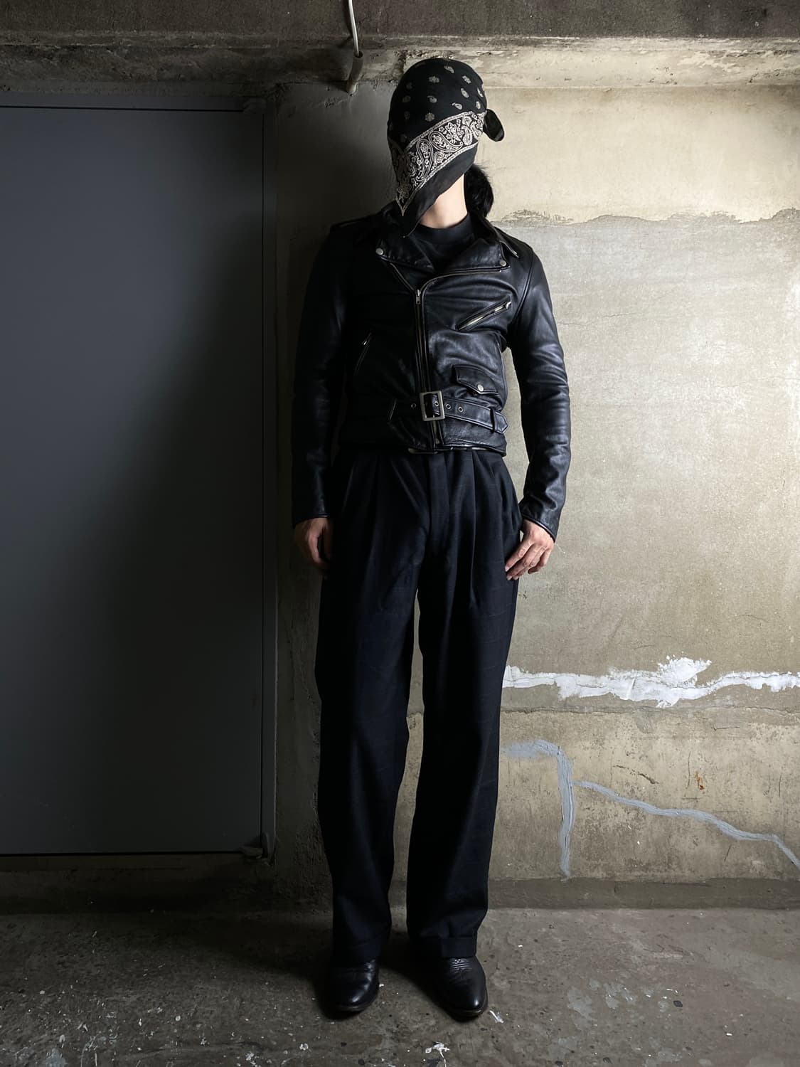 빈티지 레더 라이더 자켓 남자 라이더 소가죽 라이더 상품이미지8