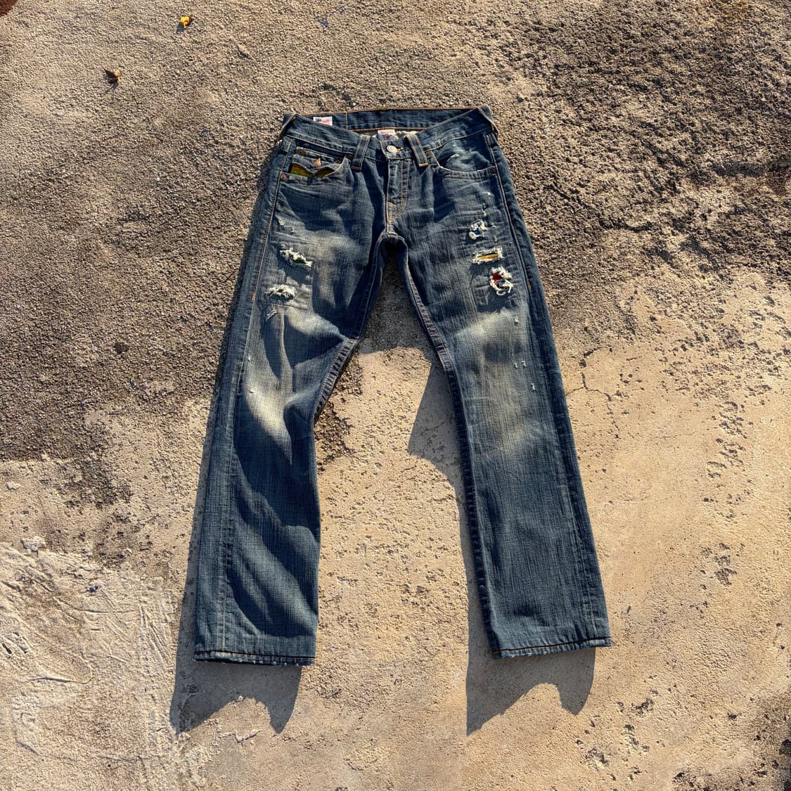 트루릴리전 플랩 포켓 스티치 데님팬츠 32 상품이미지1