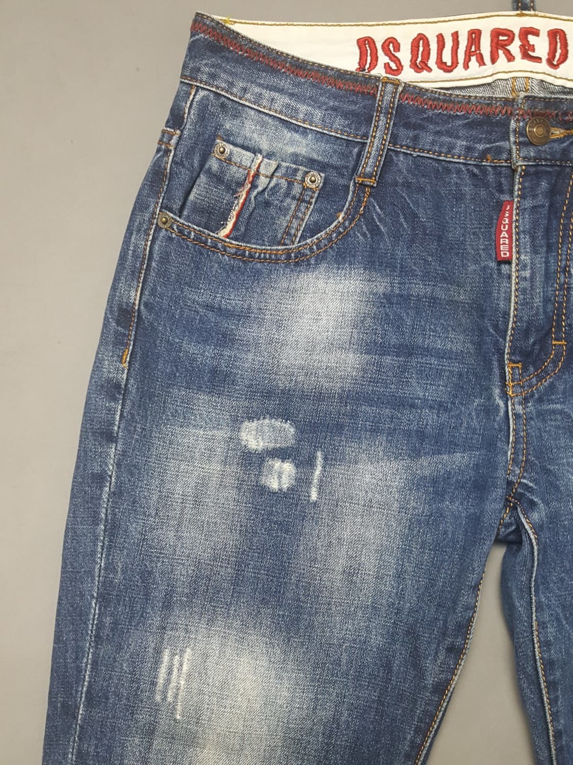 [48] 디스퀘어드2 레드스티치 레귤러진 청바지 32 33 상품이미지2