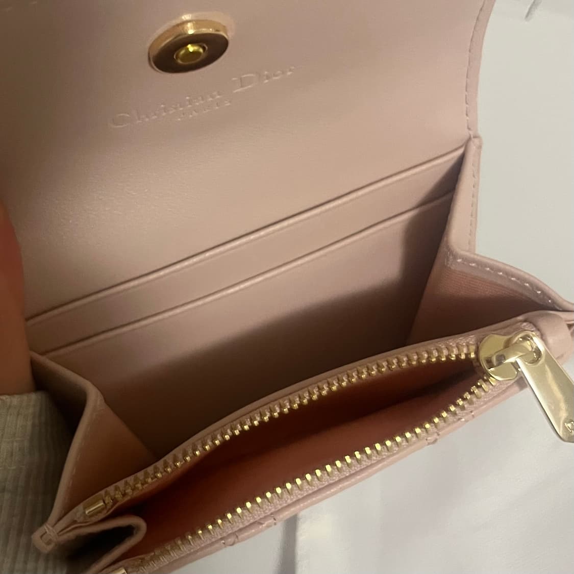 디올 까나쥬 카드지갑 핑크(베이지) 상품이미지6