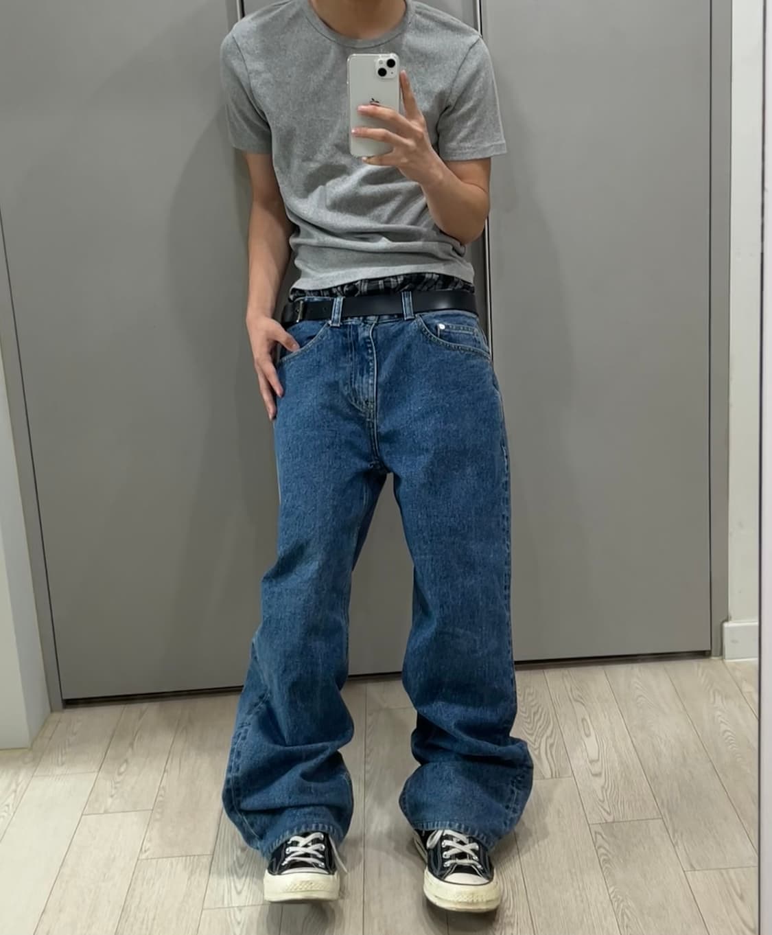 PLAC Wide Straight Wash Denim Pants 상품이미지3