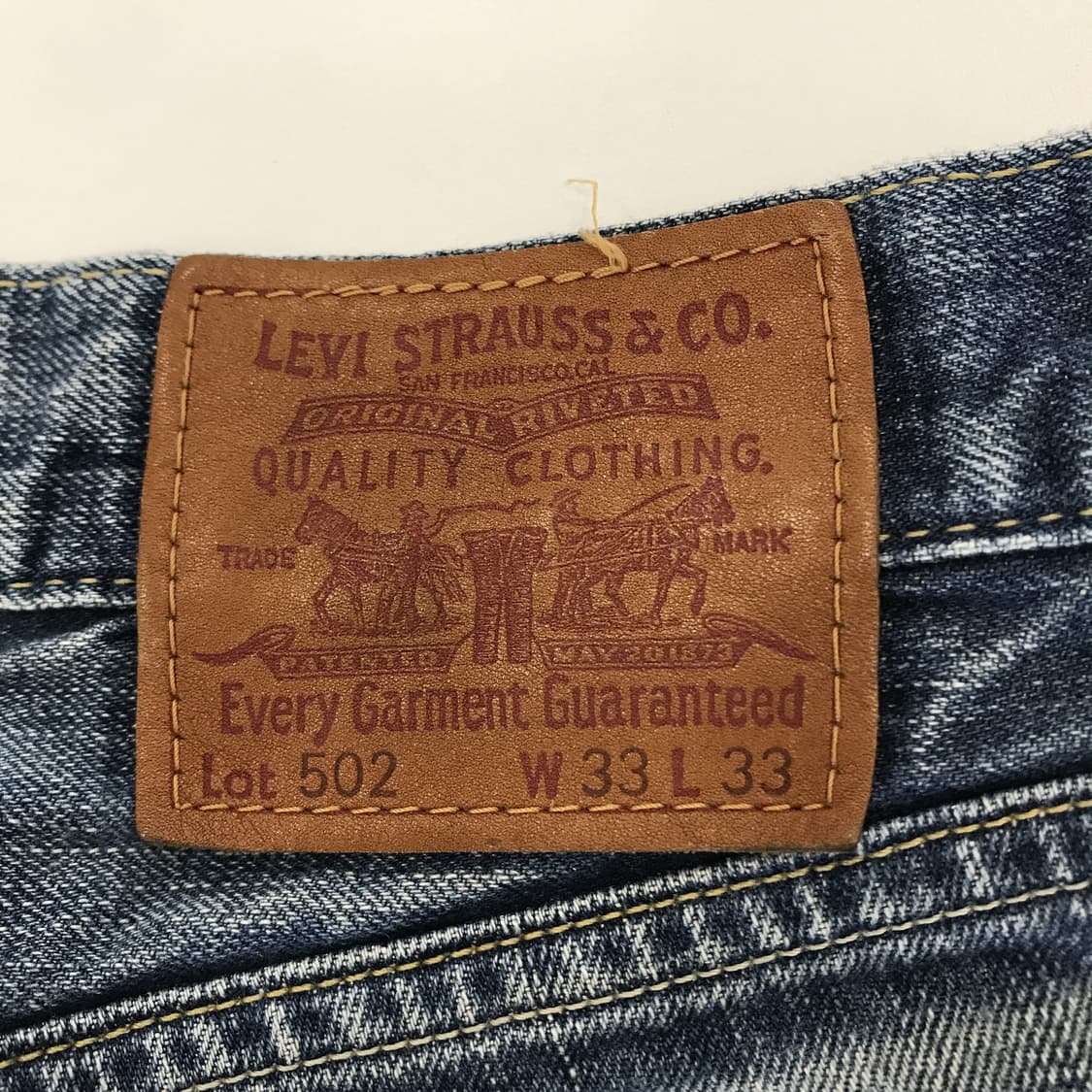 리바이스 JPN 502 데님반바지 [32인치] 상품이미지4