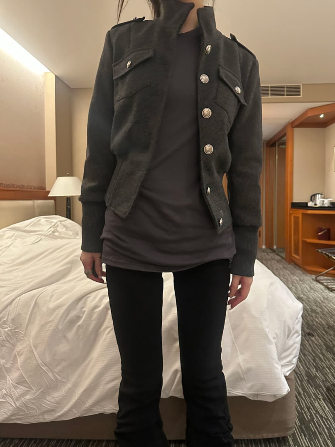 이너뮤트 epaulet short jacket 나폴레옹 자켓 상품이미지2