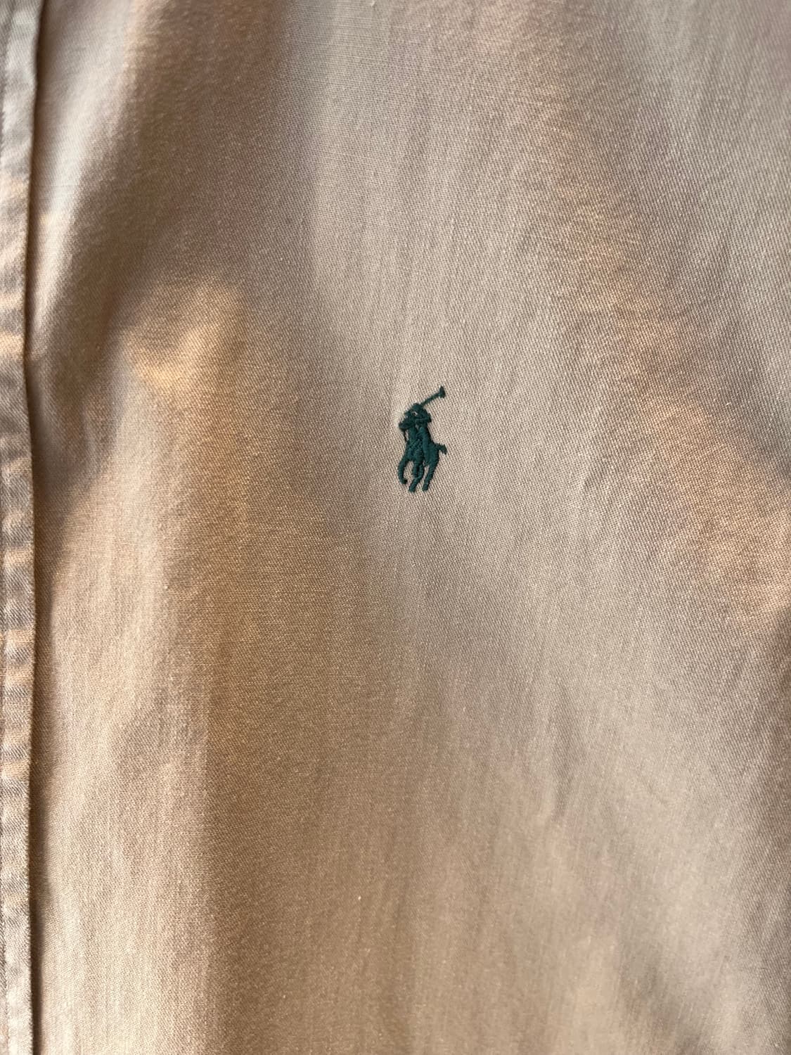 폴로 랄프 로렌 엘보우 패치 코튼 셔츠 브라운 XL 상품이미지2