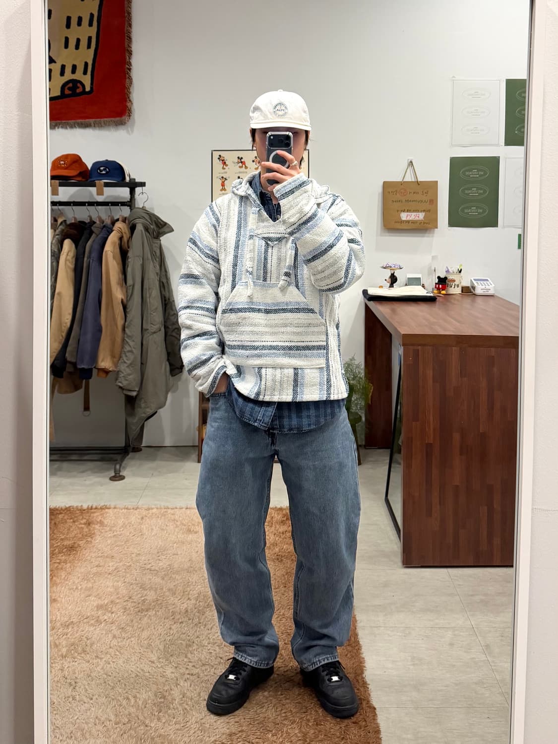 90s Mexican baja hoodie 빈티지 멕시칸 바하 후드 상품이미지2