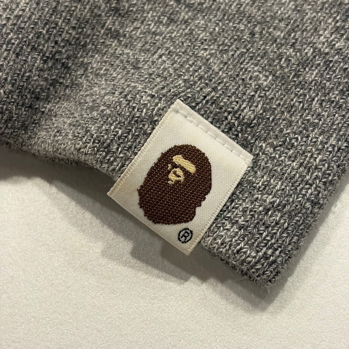 [L] 베이프 BAPE 로고 맨투맨 그레이 B544 상품이미지7