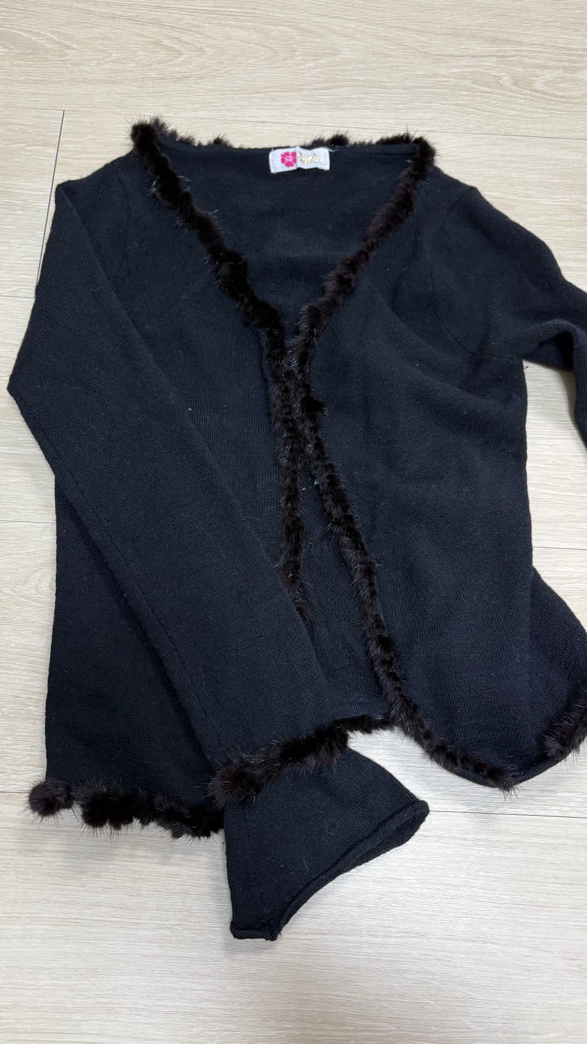 미니 퍼 포인트 가디건 상품이미지2