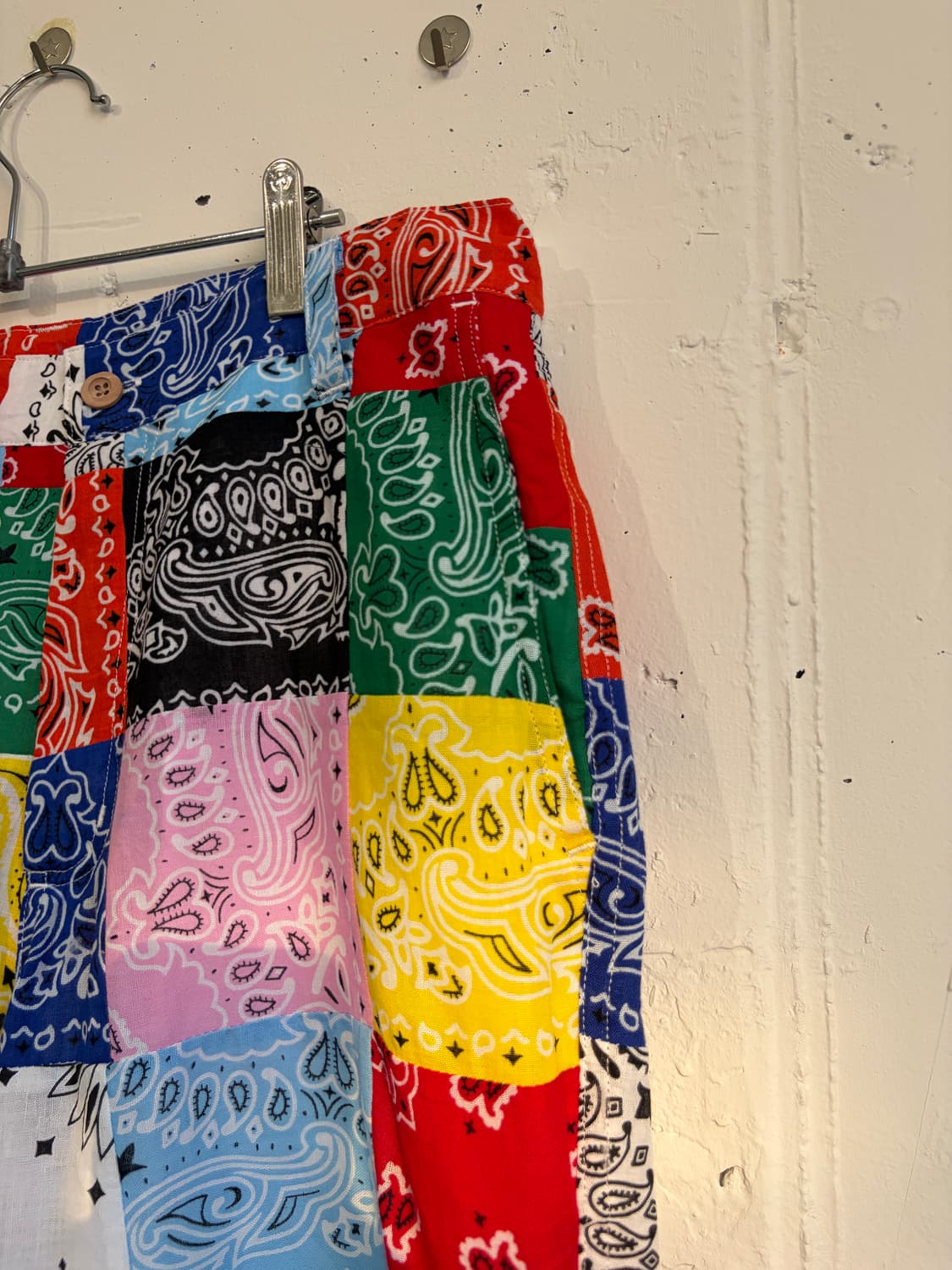 screp bandana patchwork shorts  상품이미지3