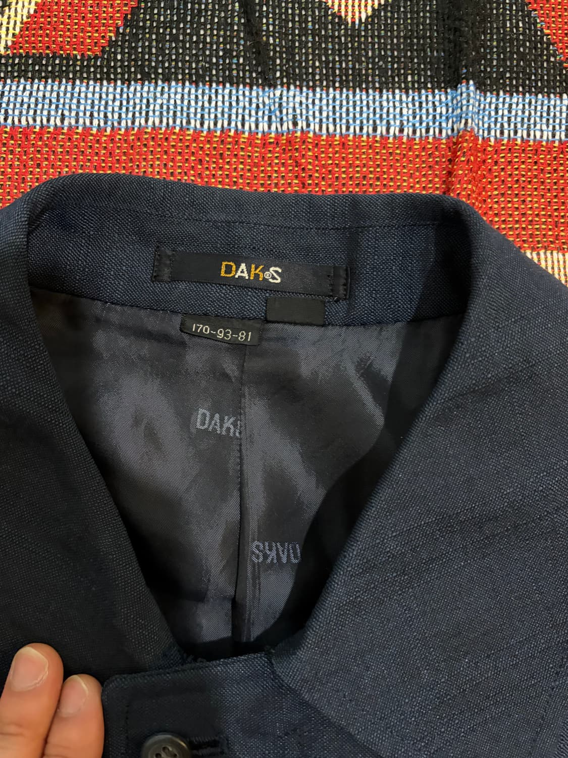 95-100) 닥스 프랑스 원단 맥코트 네이비 상품이미지4