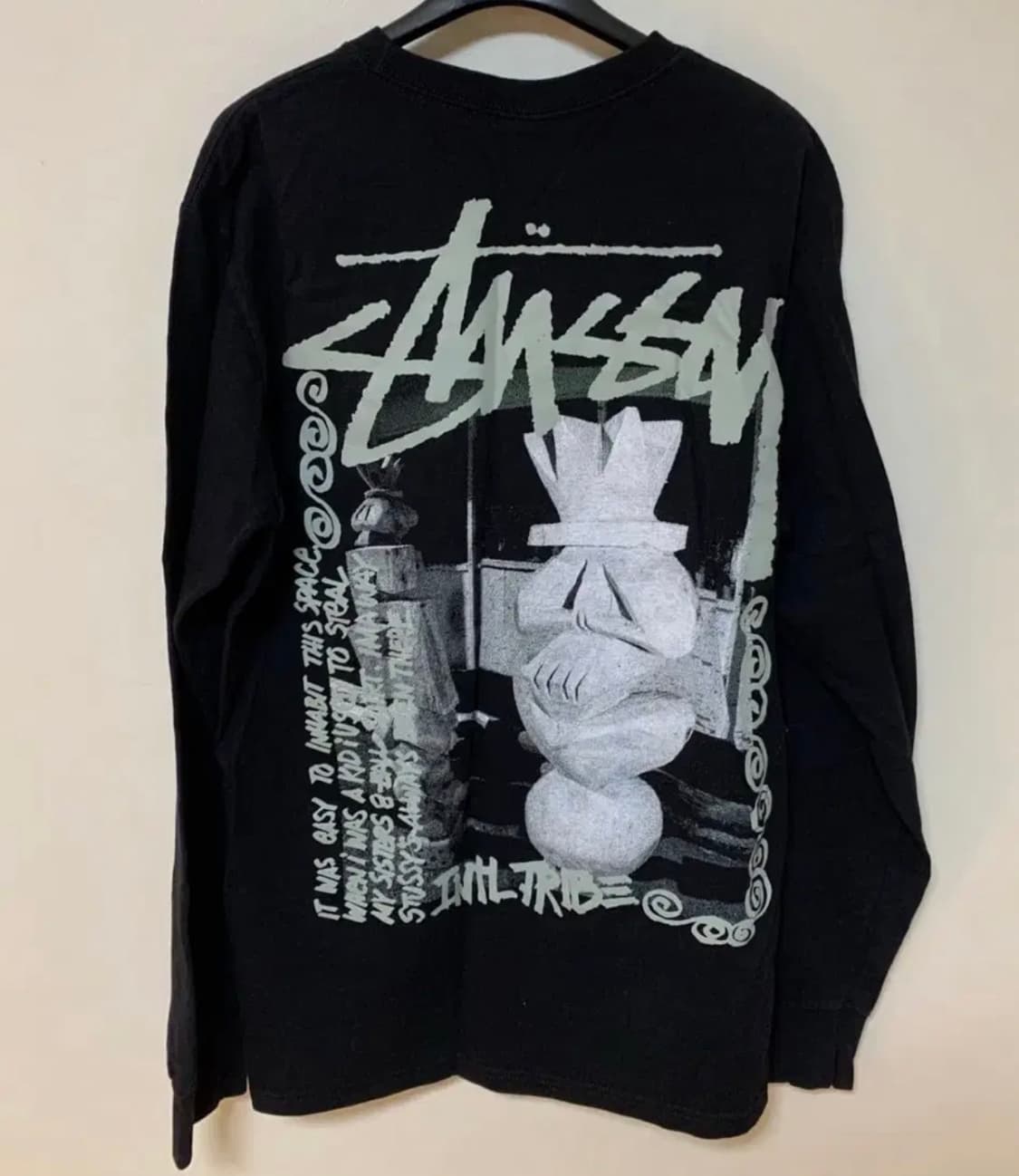 스투시 란딘 롱슬리브 티셔츠 블랙 상품이미지4