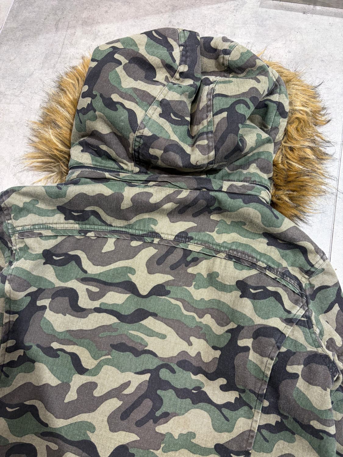 Maisongilfy 카모 밀리터리 퍼후드 집업 자켓 상품이미지7