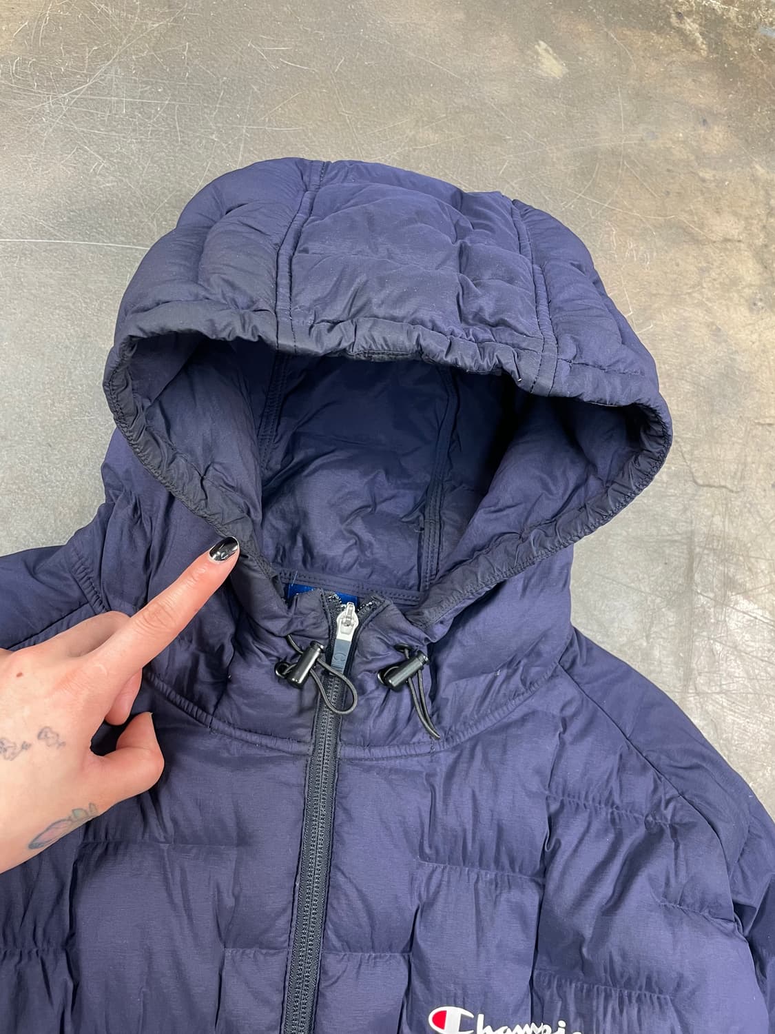 챔피언 후드 경량 패딩 상품이미지3