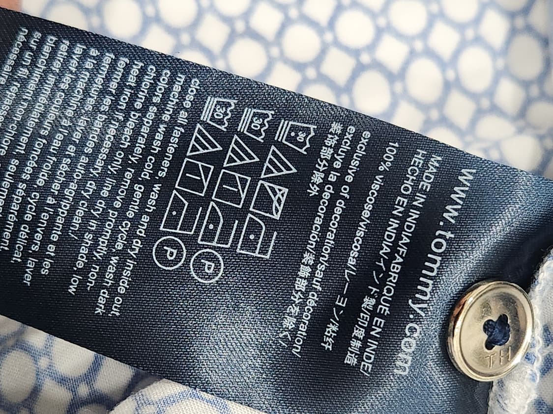 [S] 타미힐피거 찰랑이는 보헤미안 핀턱 7부 블라우스 상품이미지6