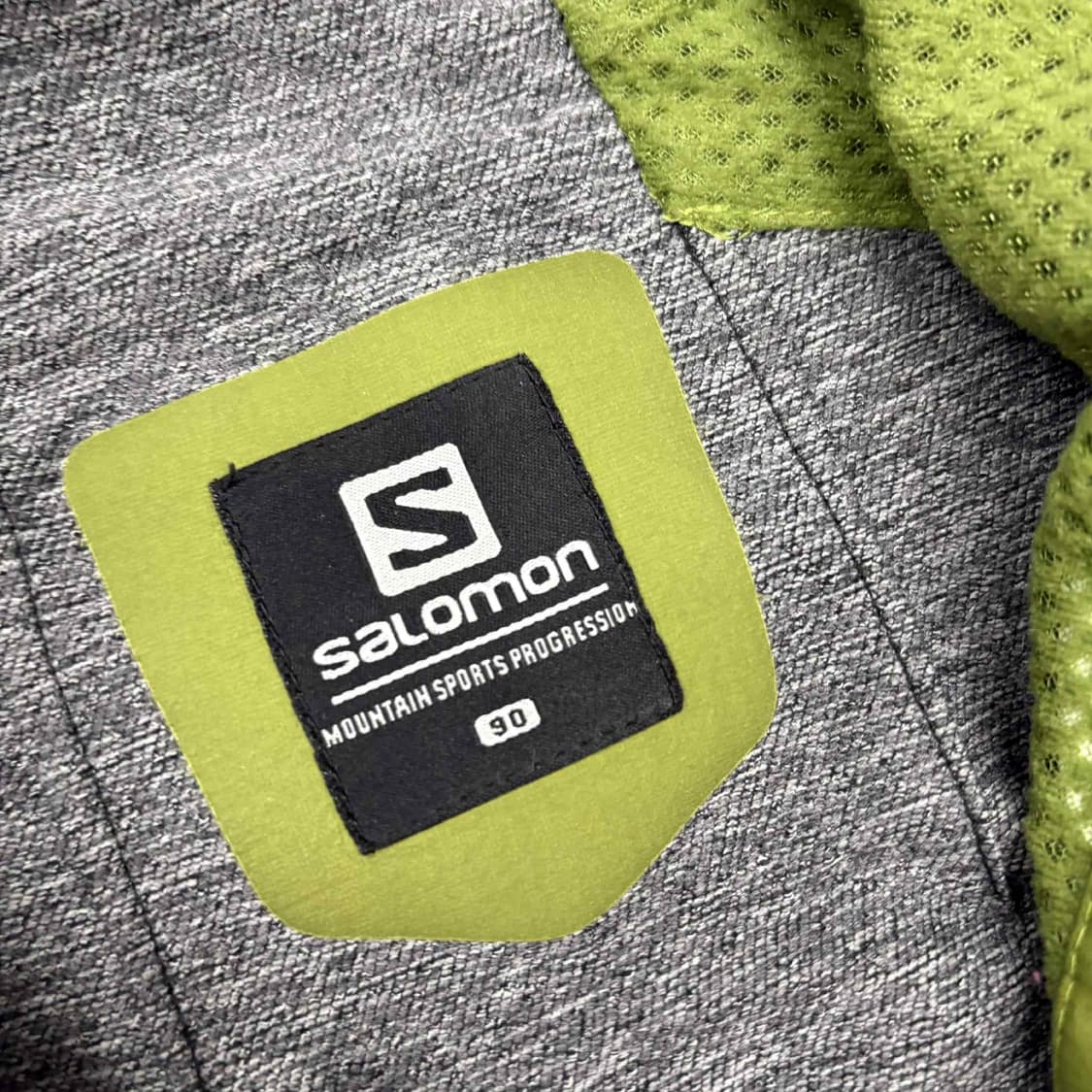 살로몬 고프코어 카키 윈드브레이커 자켓 후드집업 희귀져지(90) 상품이미지4