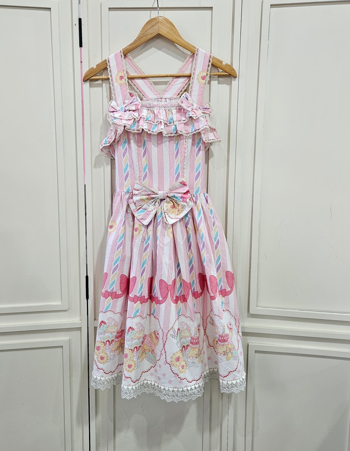 바디라인(BODY LINE) 스위트 파스텔 점퍼스커트 상품이미지1