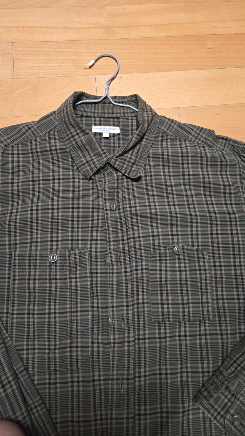 엔지니어드가먼츠 마드라스 체크 워크셔츠 L 상품이미지2
