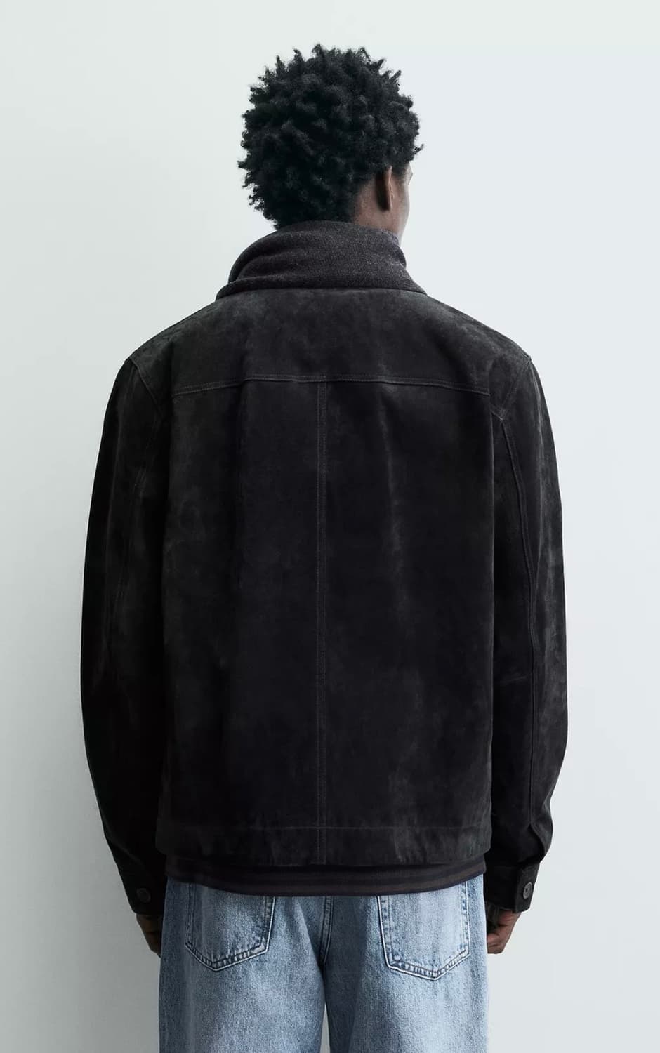 자라 리얼 스웨이드 가죽자켓 상품이미지4