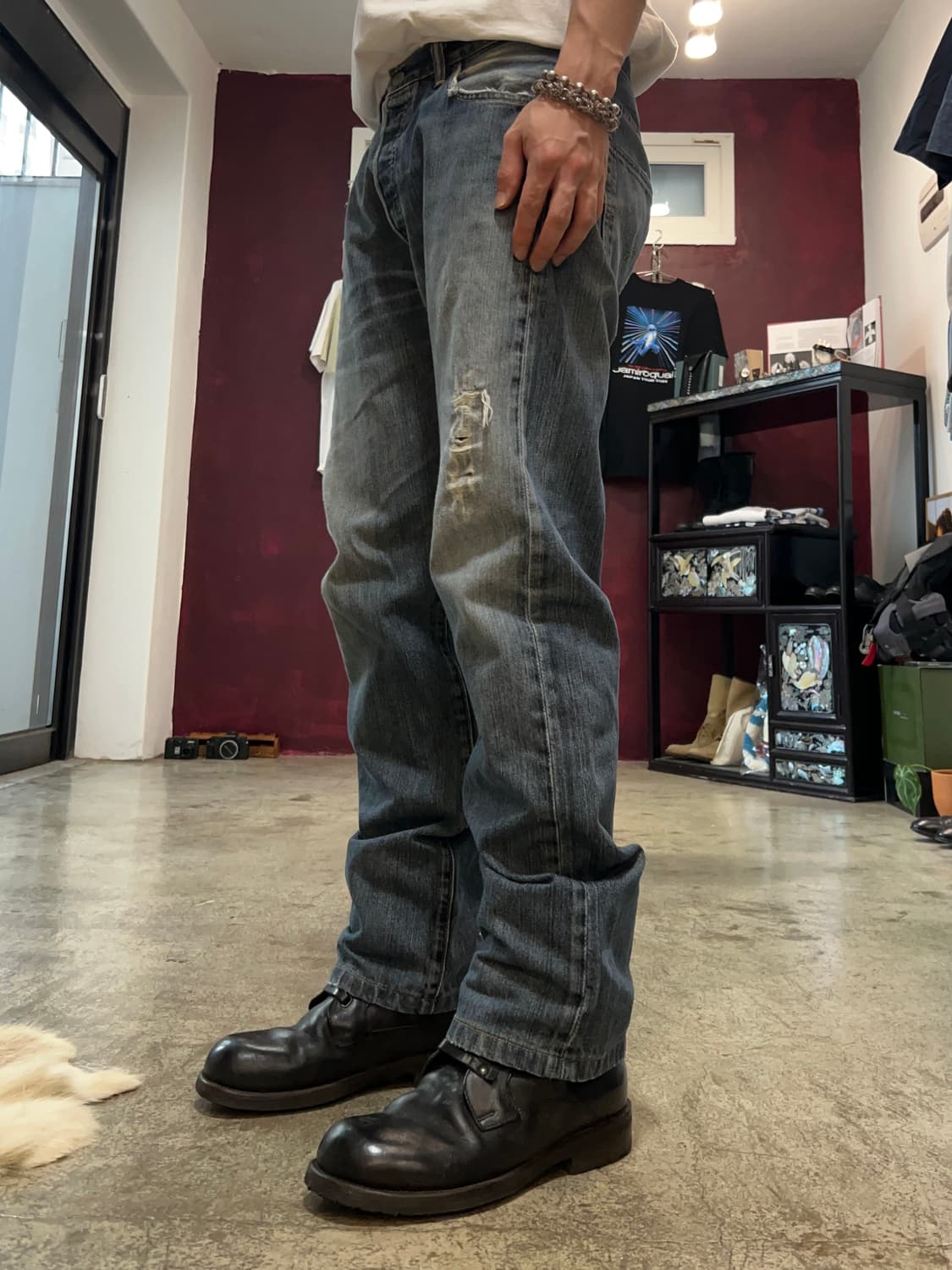 Levis (리바이스) 501 스트레이트 데님 팬츠 상품이미지2