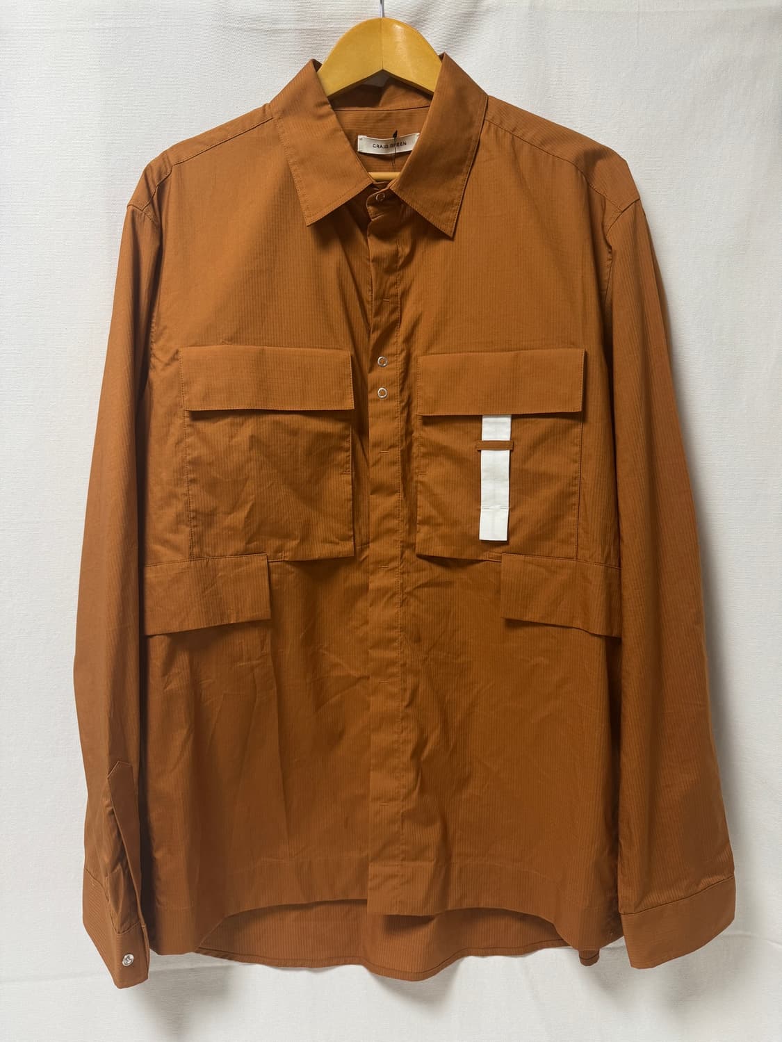 크레이그그린 패치포켓 코튼 립스탑 셔츠 L 상품이미지3