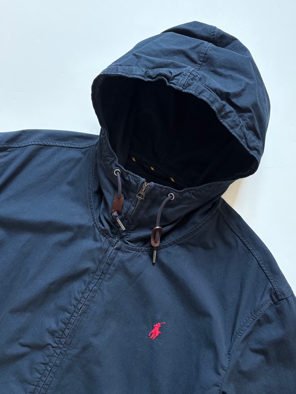 Polo 폴로랄프로렌 QR라벨 코튼 쉘 네이비 후드 자켓 상품이미지1