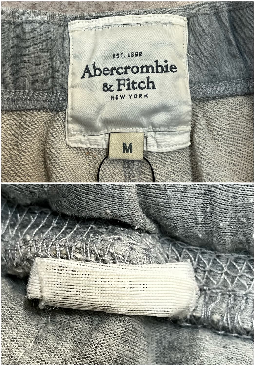 아베크롬비 밴딩 하프 팬츠 그레이 M #csz3421 상품이미지3