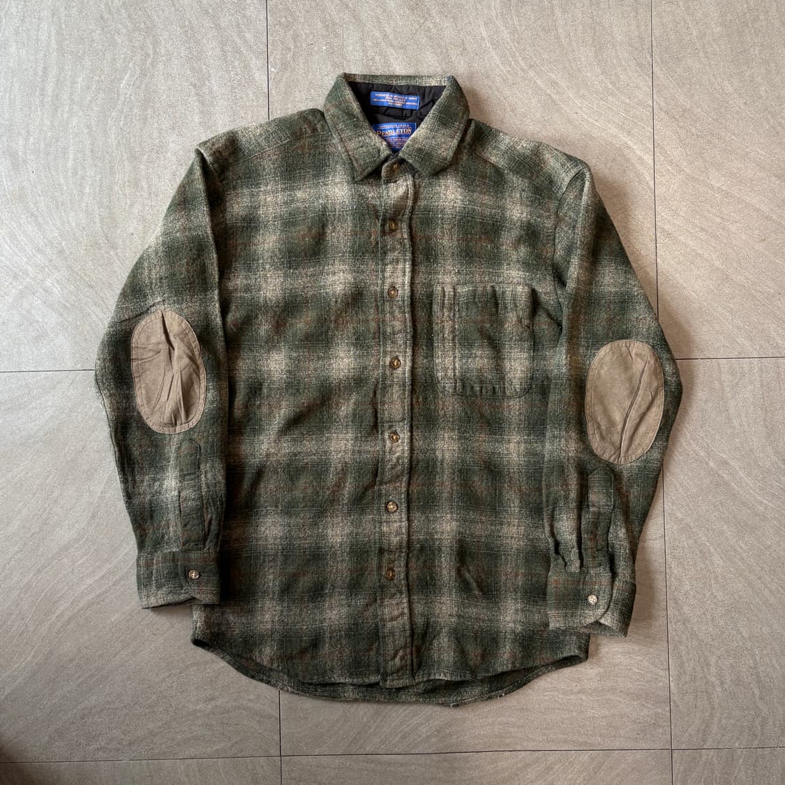 90s Pendleton 90년대 미국 생산 펜들턴 체크 울 셔츠 상품이미지1