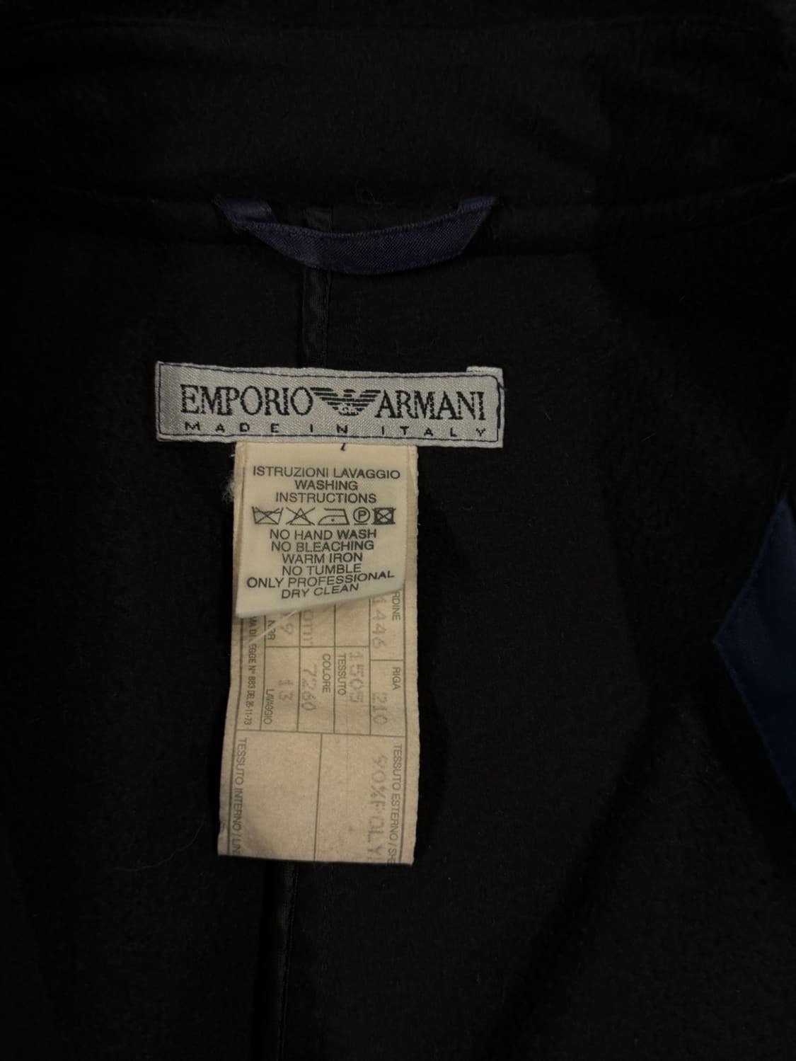 90s 엠포리오 아르마니  더블브레스티드 코트 여성66 상품이미지8