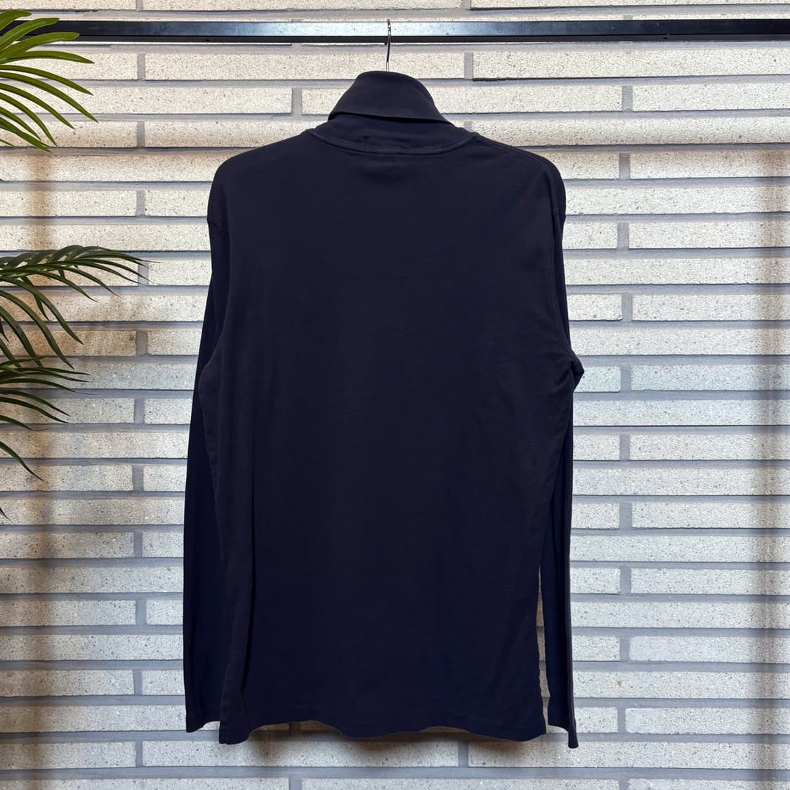 폴로 랄프로렌 하이넥 폴라 코튼 니트 포니자수 디테일 네이비 상품이미지3