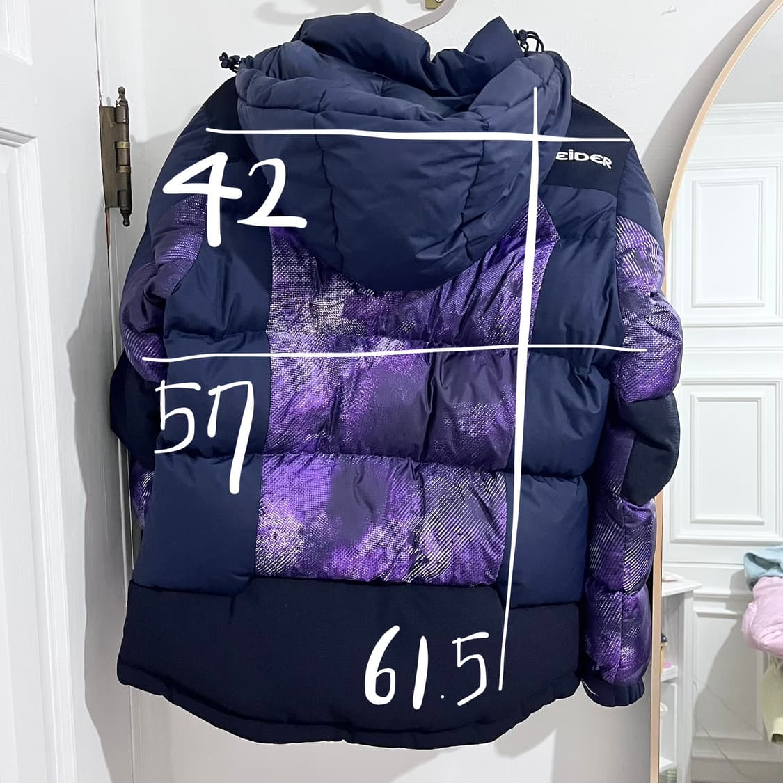 아이더 패딩 M 사이즈 700 구스다운(거의새상품) 상품이미지8