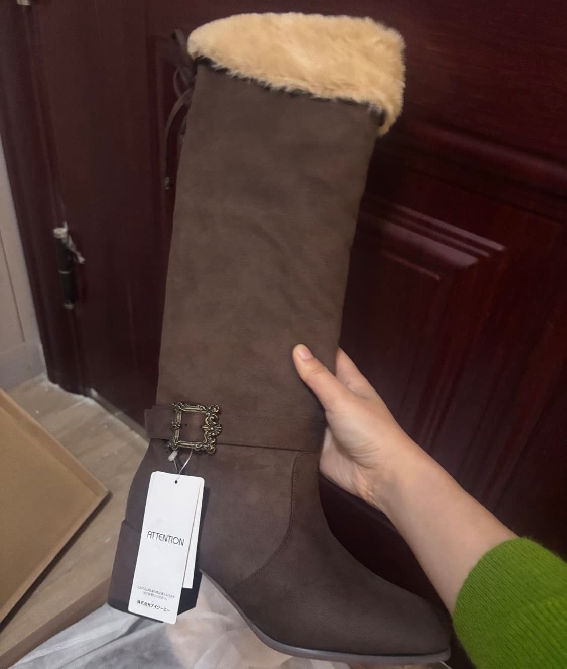 엑시즈팜 라떼갸루 핀터깔 부츠  상품이미지2