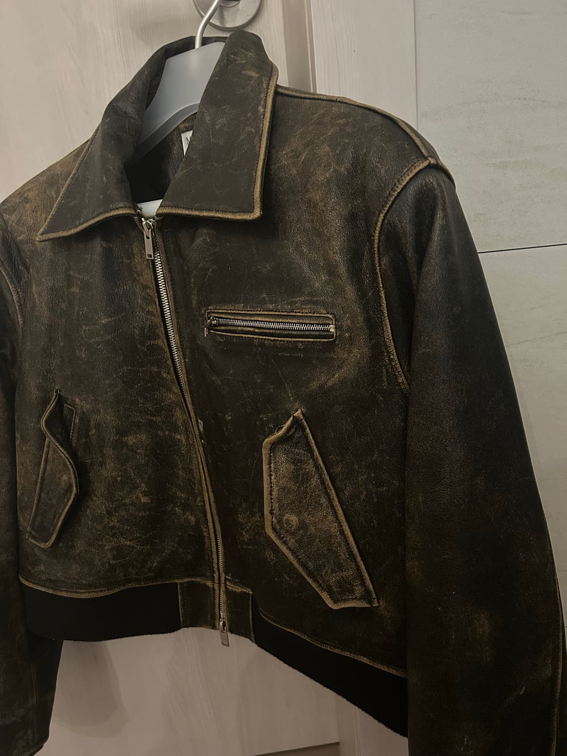 maisonmarais 메종마레 레더 점퍼 상품이미지3