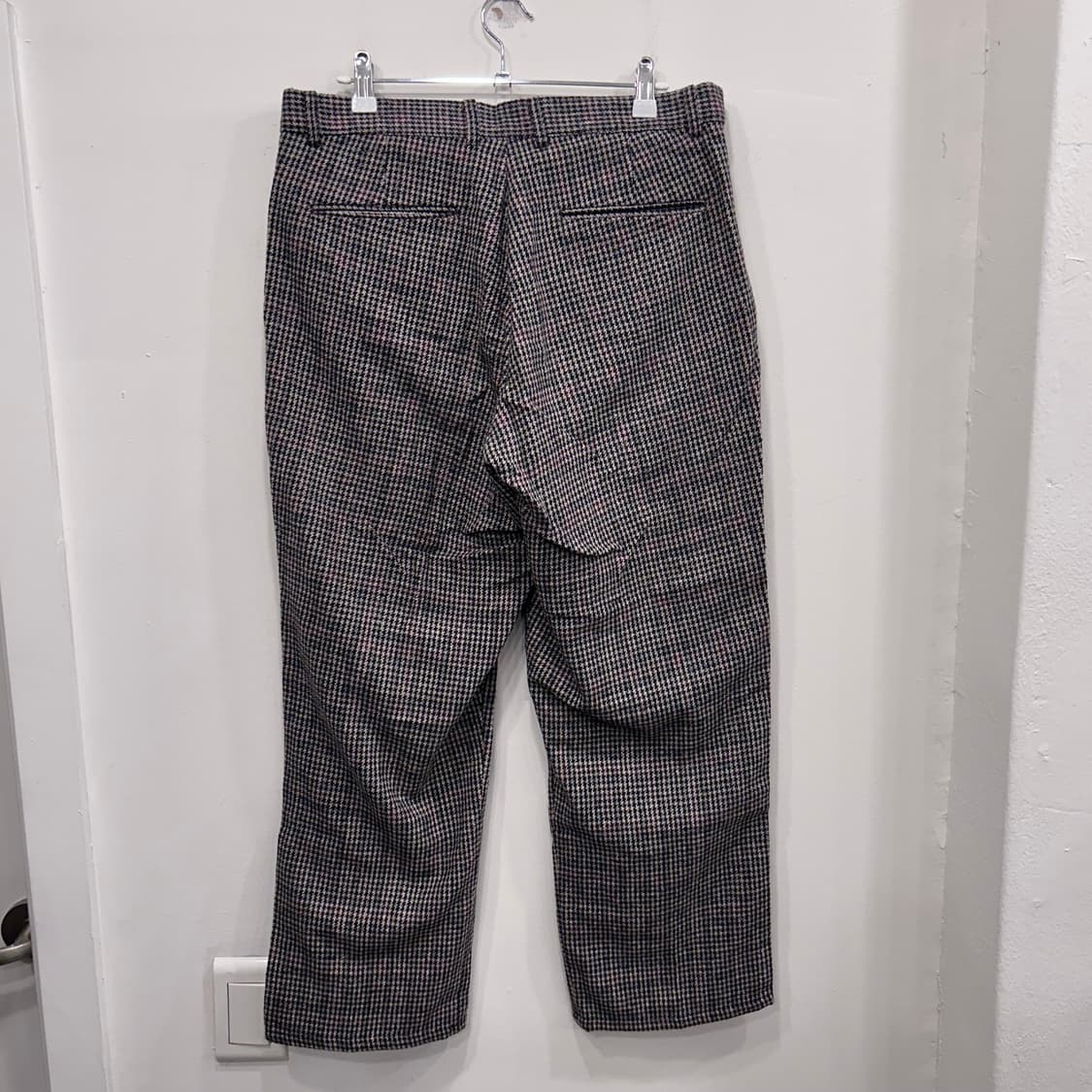 FANFARE 격자체크 누빔 울자켓 & 와이드팬츠 셋업 상품이미지8