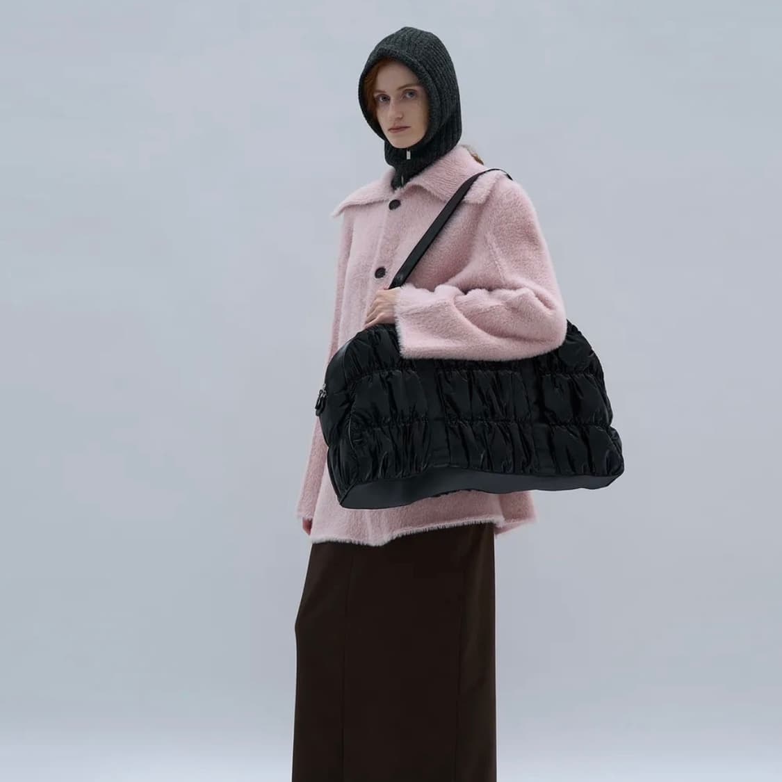 파르티멘토 빅 숄더백 black 상품이미지2